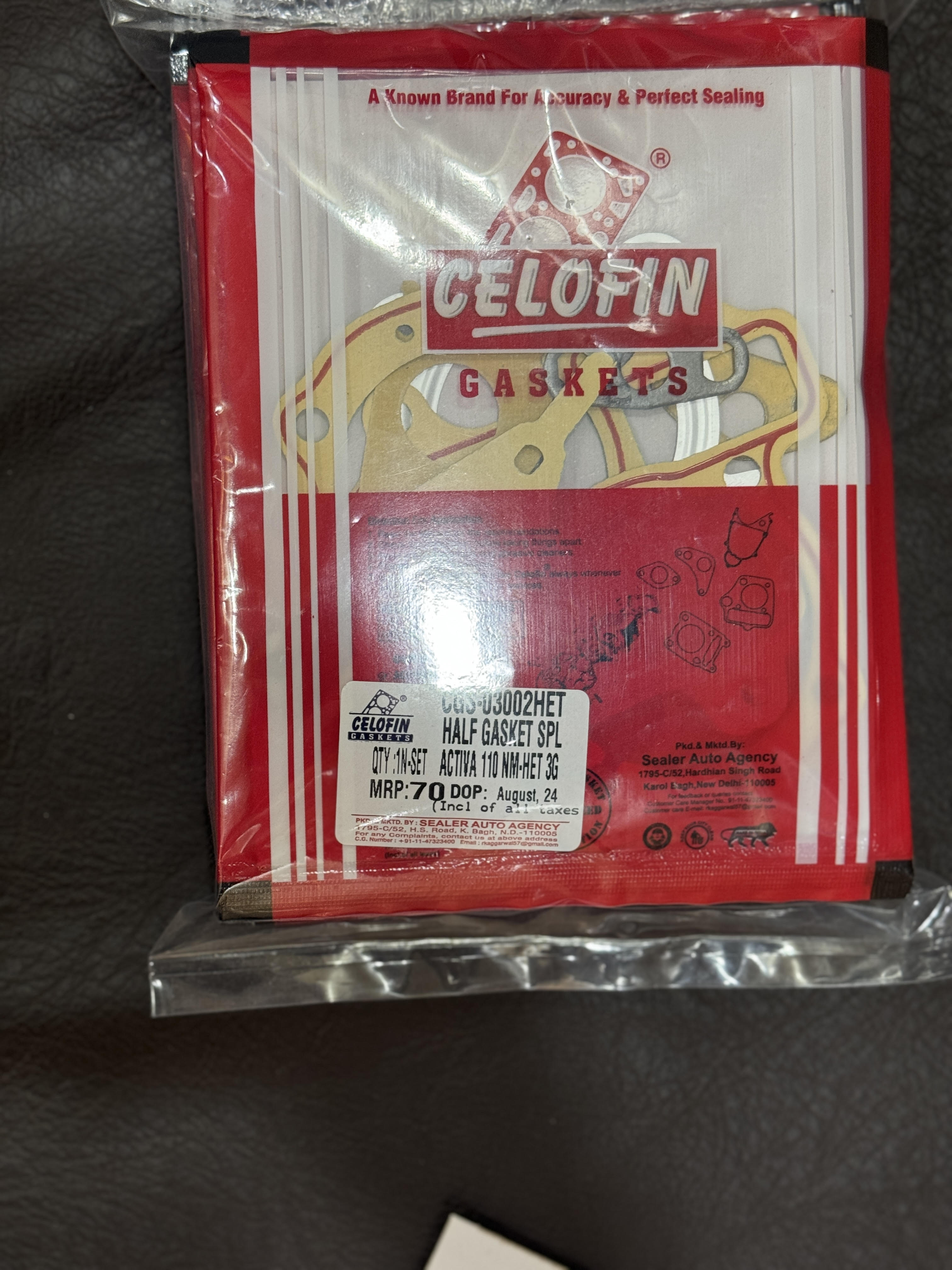 HALF GASKET ACTIVA HET RED LINING