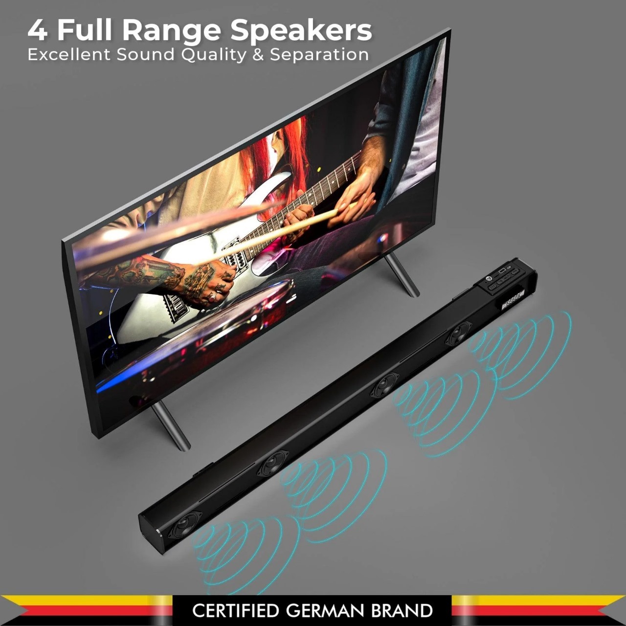 Blaupunkt Sba30 Wireless Standalone Bluetooth Sound Bar 30w