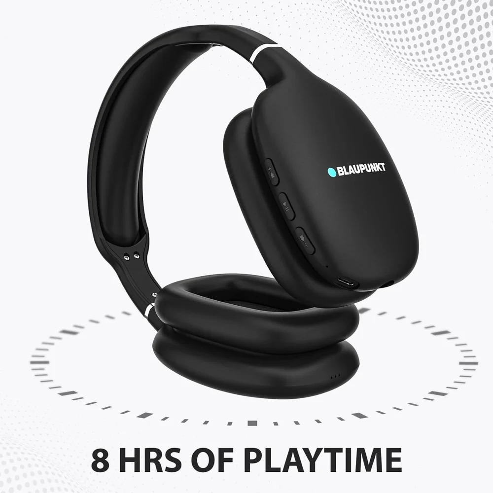 Blaupunkt Wired Black Blaupunkt Bh31 Bluetooth Wireless Over Ear Headphones