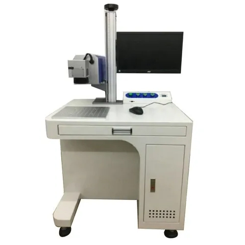 Metal Fiber Laser Marking Machine - CO2 Laser for Steel, Copper, and Aluminum , Air Cooling, CNC Technology, 240 Volt Power, 5-Year Warranty