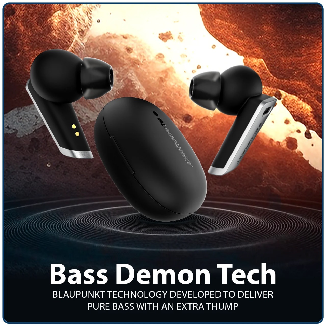 Blaupunkt Btw300 True Wireless Enc Earbuds (Bk)