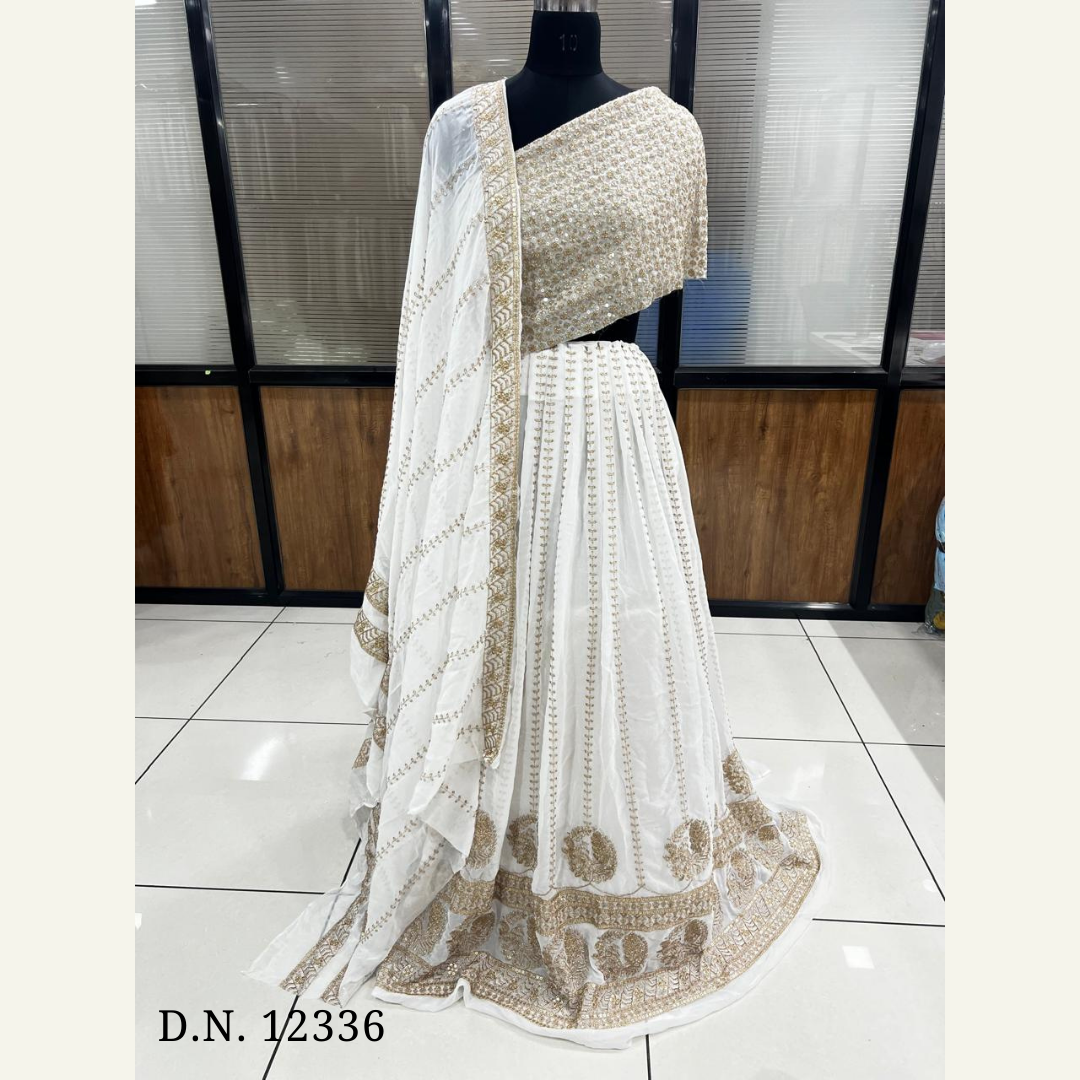 Dyeable Bridal Lehenga Material Fabric