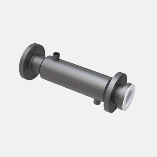 Fluoropolymer And Ptfe  Lined Jacketed Spool Pipe - Color: Black