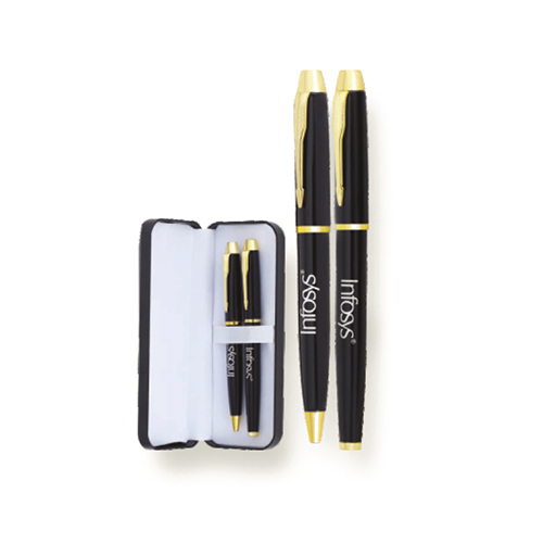 PI 23-301 Pen Set - High-Quality Plastic, Compact Design, Sleek Black Color | Lightweight, Durable, Smooth Writing Experience, Multiple Pens Included