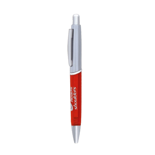 PI 23-20 Plastic Pens - High-Quality Plastic, Lightweight Design, Unique Red & Grey Color Combination | Ideal for Everyday Writing Needs