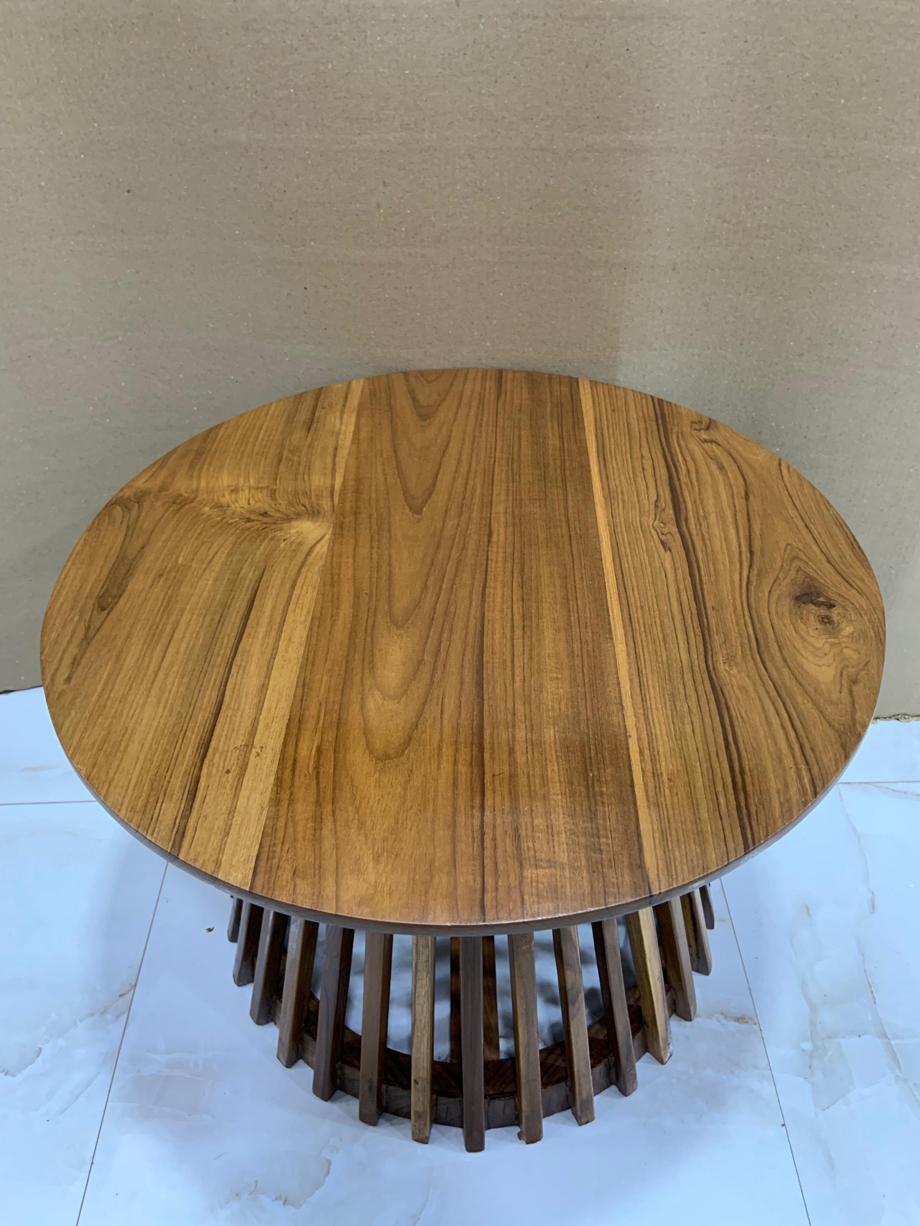 Wooden Round Table - Brand Name: Hass Antique
