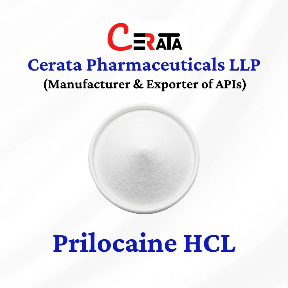 Prilocaine Hydrochloride - Fine White Powder, Purity Greater Than 99% | IP/BP/USP/IH Grade, Odorless, Room Temperature Storage