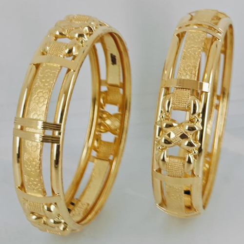Ladies Gold Jadau Bangles - Color: As Per Requirement
