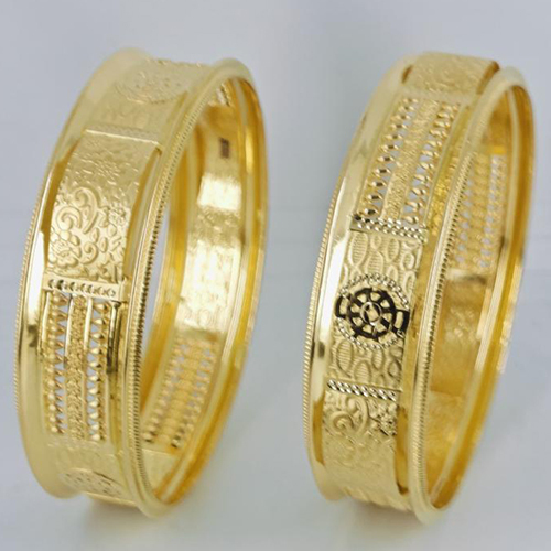 2-3.5 Gold Bangles - Color: As Per Requirement