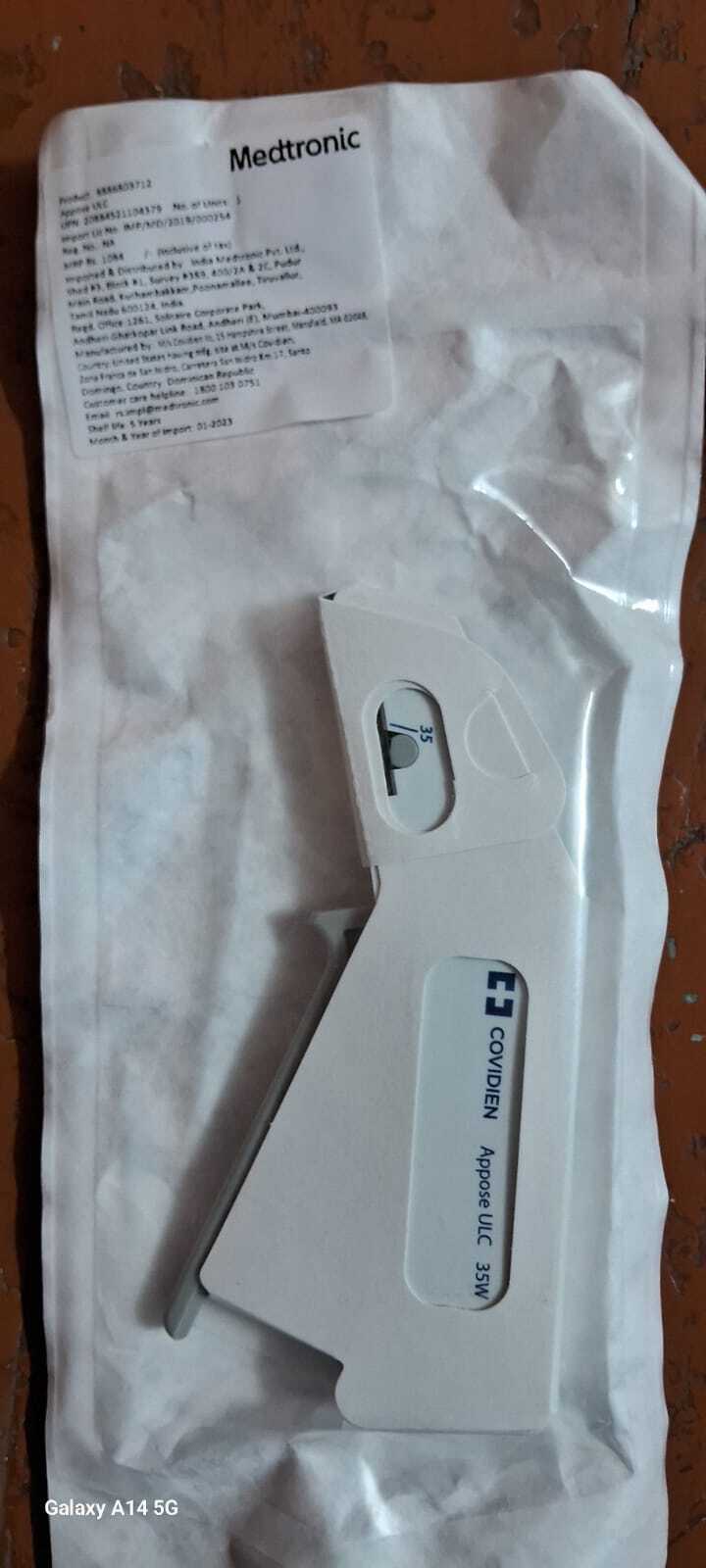 Disposable Skin Stapler - Electric, Portable, Automatic Operation | Single Use, Easy To Clean, Hygienic For Wound Closure Tasks