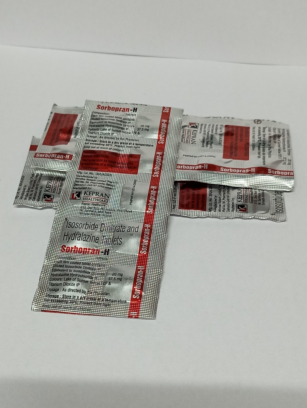 Isosorbide Dinitrate Hydralazine Tablets