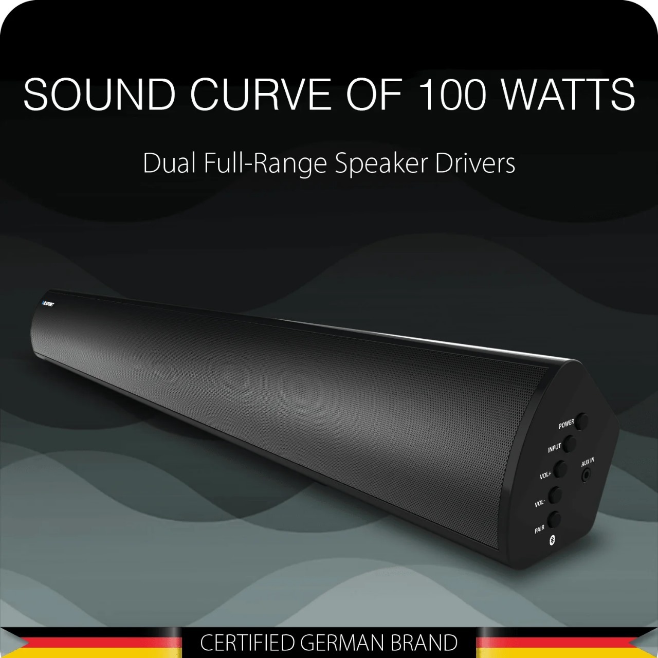 Blaupunkt Sba01 Rekurve 100w Wireless Bluetooth Soundbar