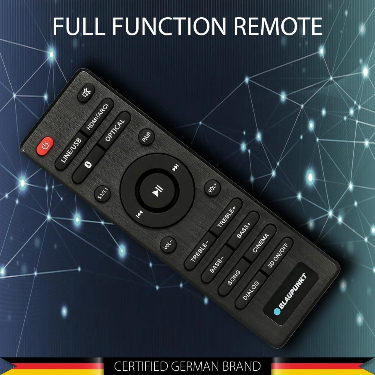 Blaupunkt Sba01 Rekurve 100w Wireless Bluetooth Soundbar