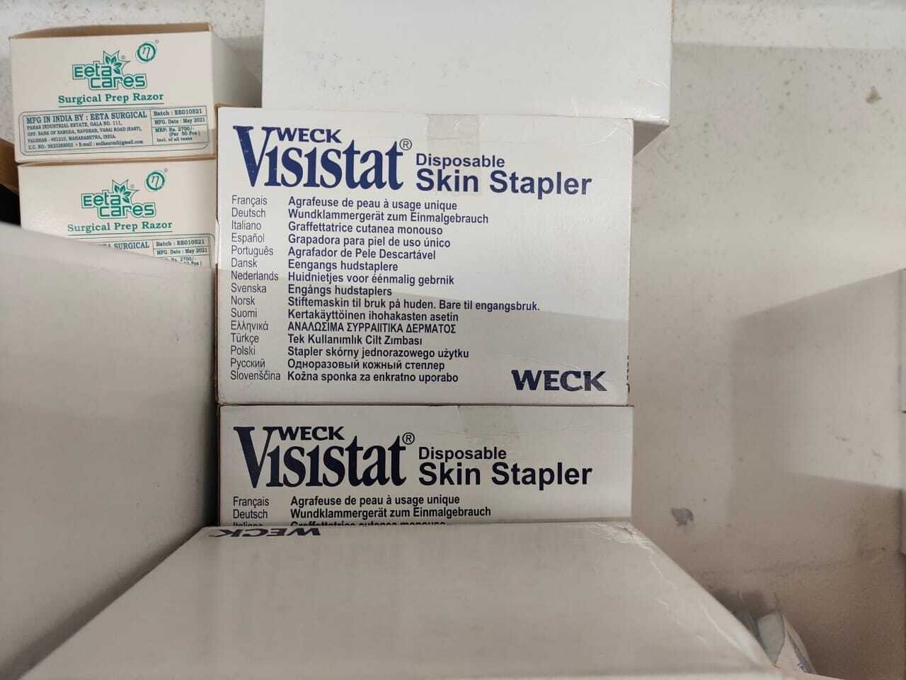 Weck Vistat Skin Stapler - Lightweight Manual Design | Portable, New Condition, No Batteries Required, Secure Wound Closure