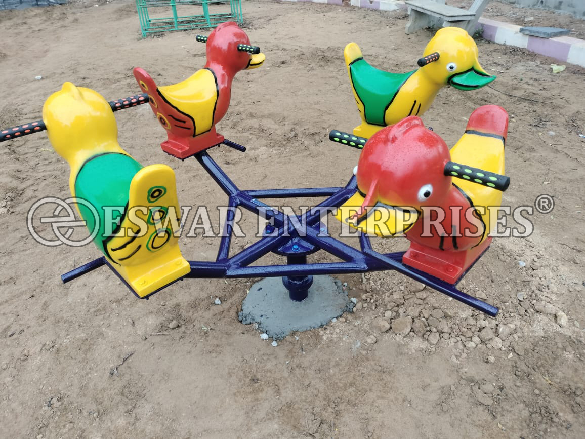 Park Duck Merry Go Round (Frp)