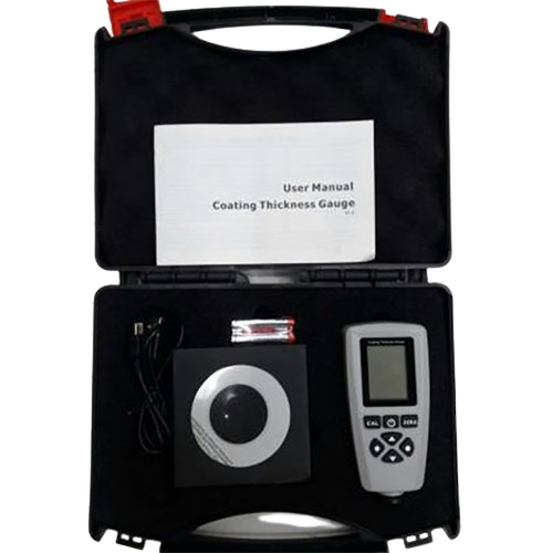 Coating Thickness Gauge Meter - Durable Plastic, Digital Display, Sleek Black Design | Battery-Powered, Professional Measurement Tool for Various Surfaces