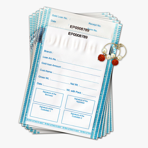 Gold Loan Envelopes - Color: Different Available