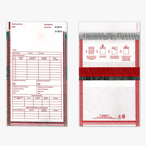 Gold Loan Envelopes - Color: Different Available
