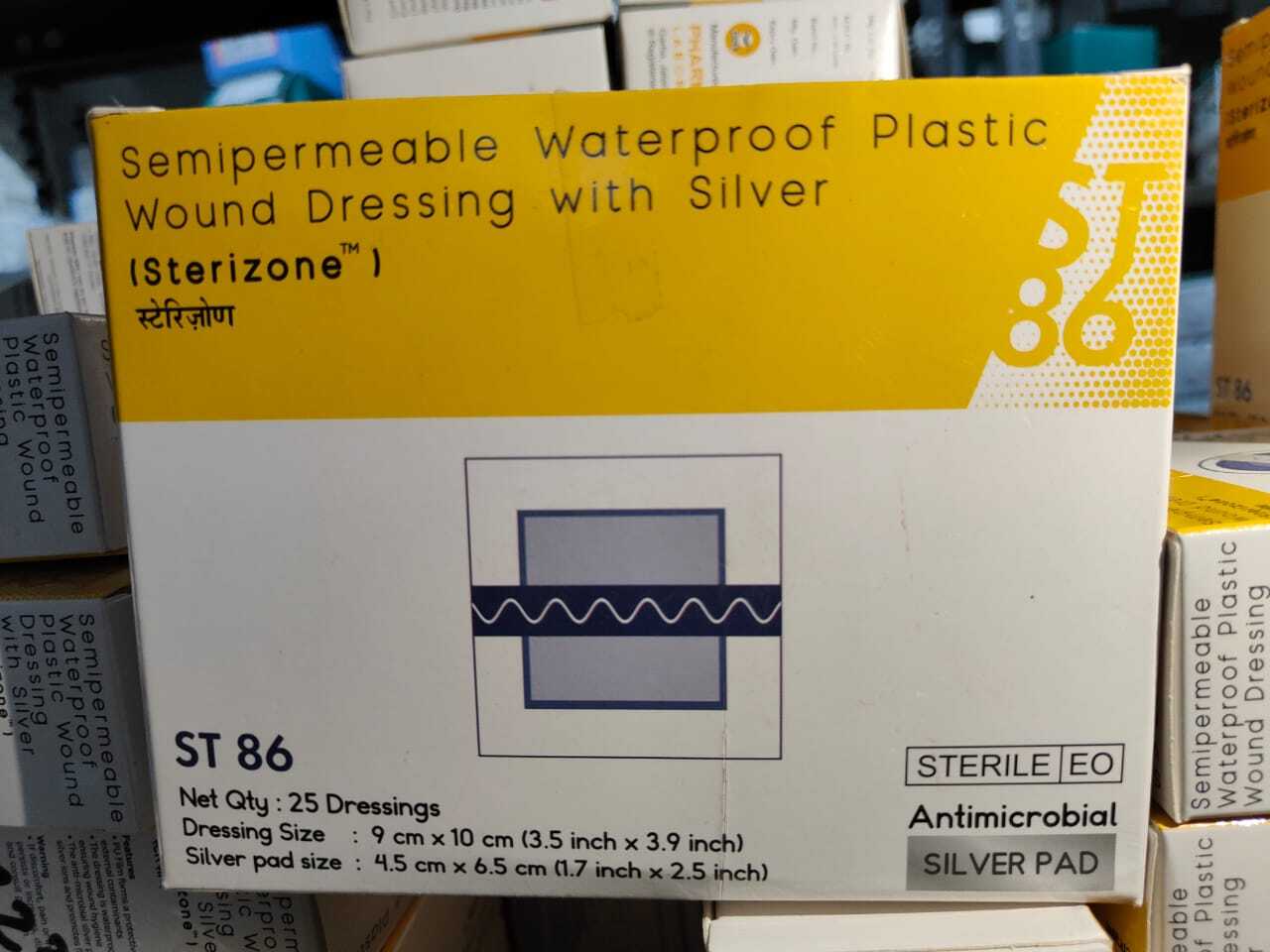 Sterizone Waterproof Dressing With Silver - Plastic Material, Transparent Color, Cuff-free Design | Antibacterial Properties For Wound Care