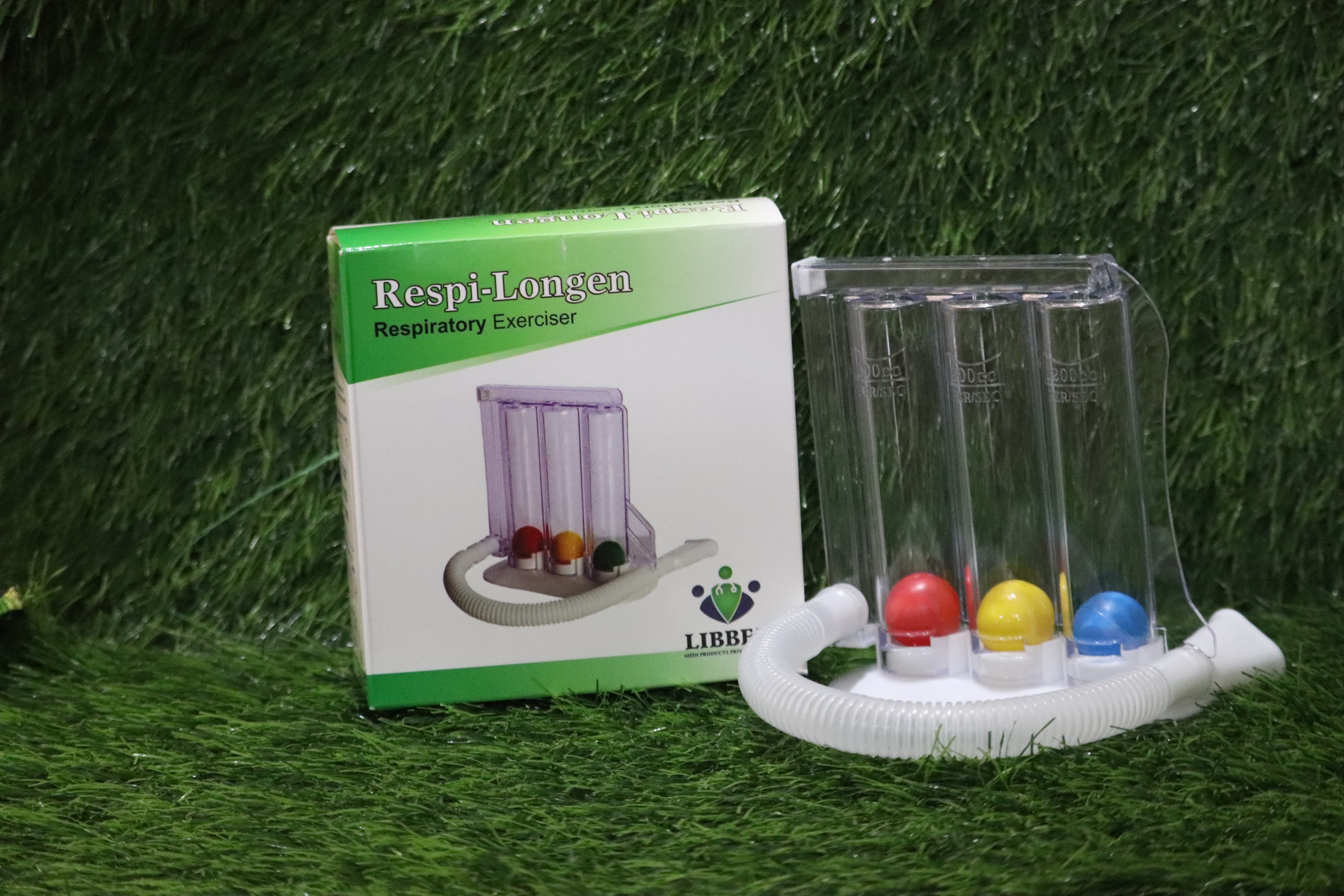Respi Longen Respiratory Exerciser - High-quality Plastic, Portable Design | Manual Operation, Improves Lung Function & Capacity