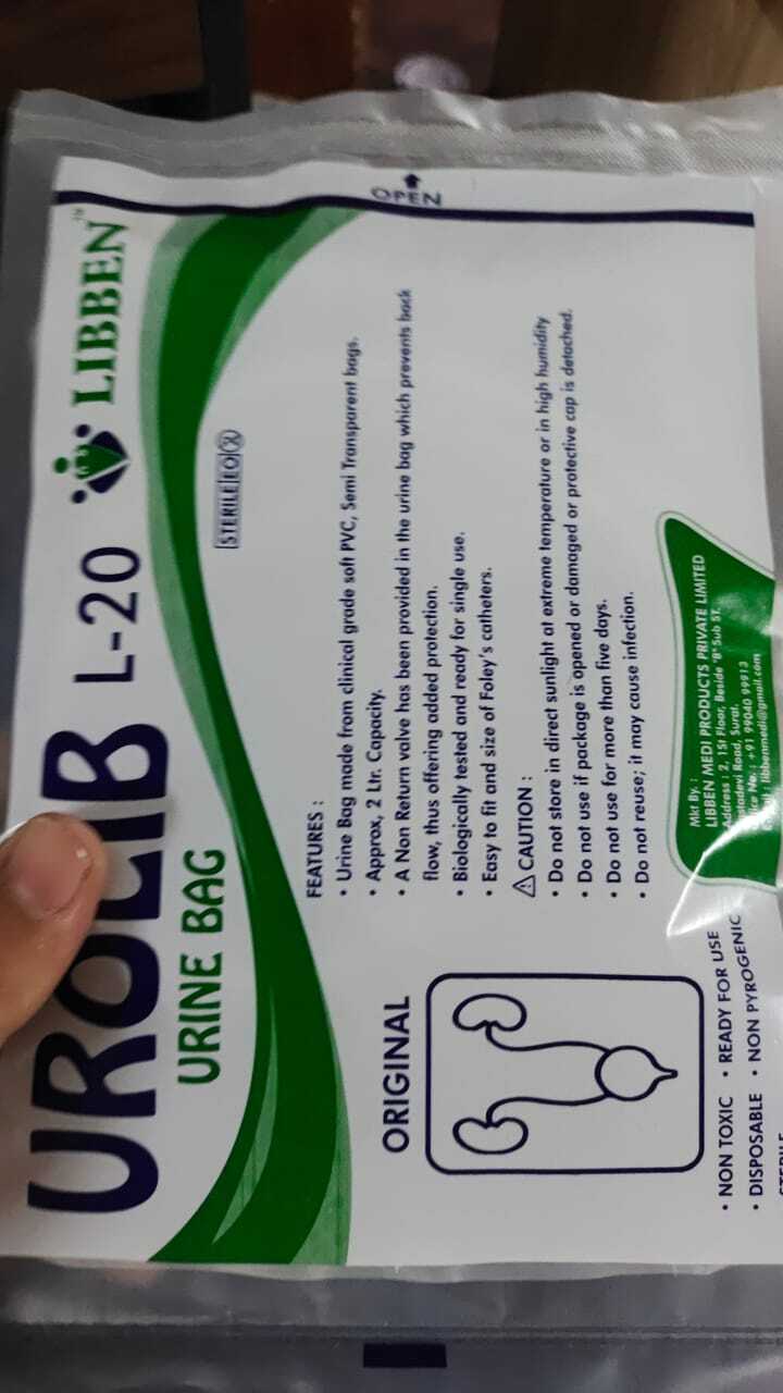 Medical Urine Collection Bag - Plastic Material, Manual Operation , Portable Design For Efficient Sample Collection