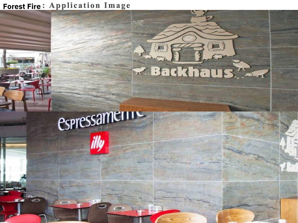 Forest Fire Veneer Sheet - Size: 2440x1220 Mm (8x4 Feet)