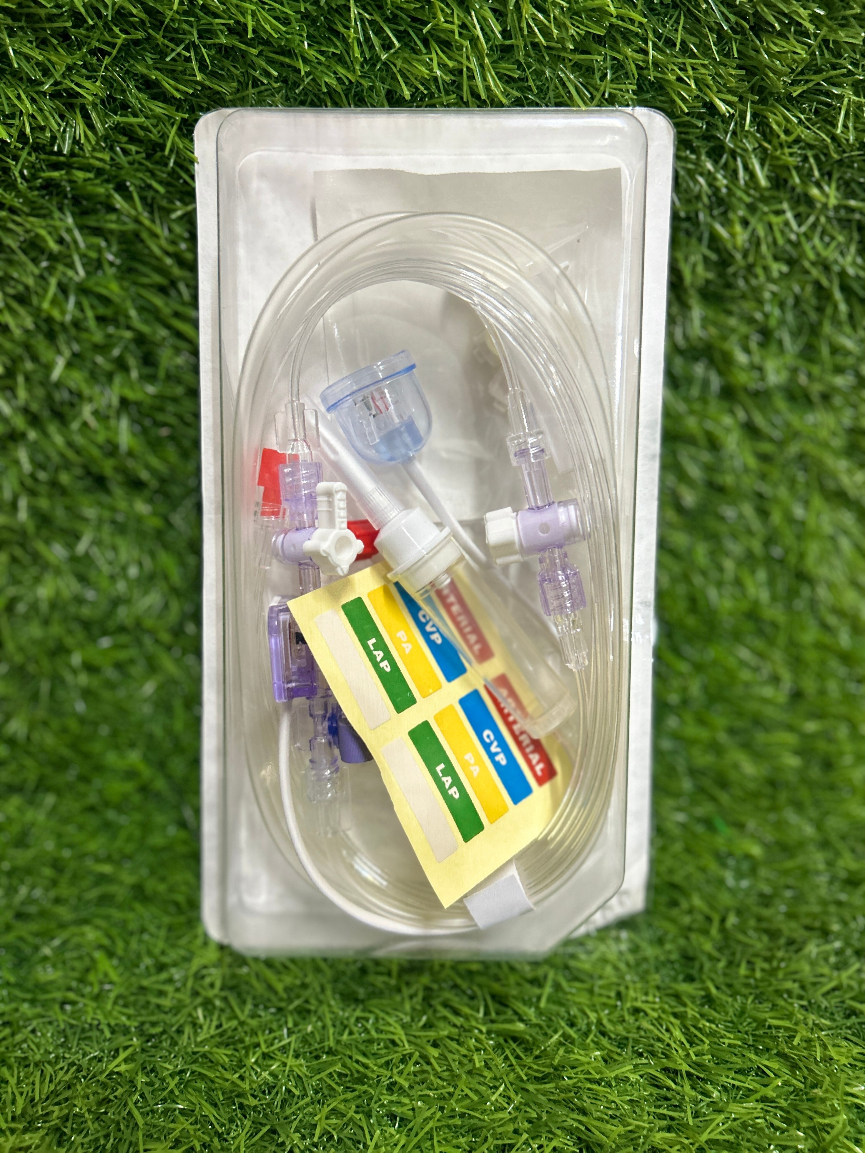 Ibp Disposable Pressure Transducer Kit - High-quality Plastic, Manual Operation , Portable Design For Safe And Accurate Patient Monitoring