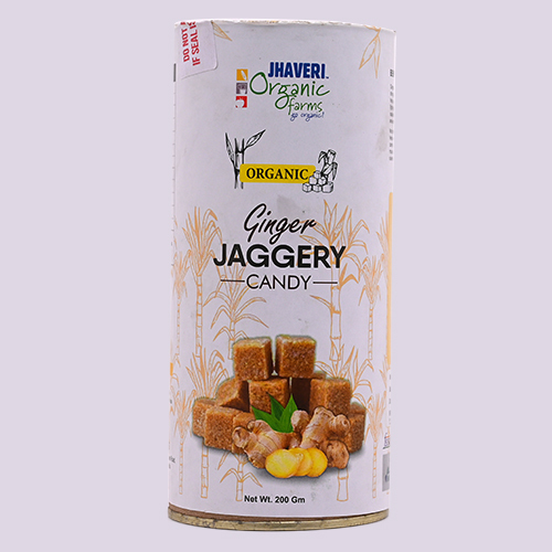Organic Ginger Jaggery Candy - Origin: India