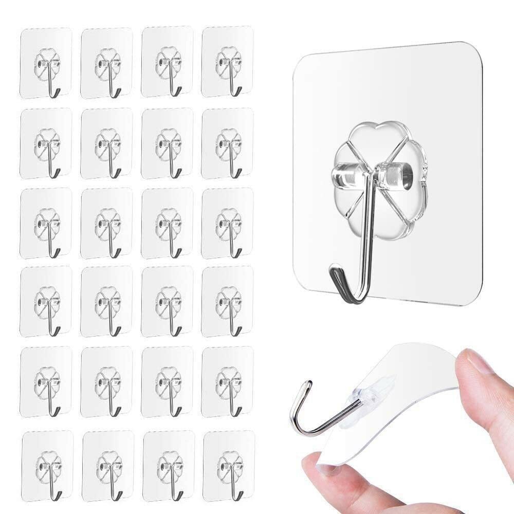 Flower Hook - Pvc 5.9x5.9x2.7 Cm | Self-adhesive, Removable, Heavy-duty, Waterproof Wall Hanger With 10kg Load Capacity, Multi-surface Compatibility