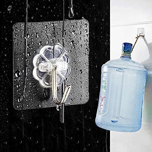 Flower Hook - Pvc 5.9x5.9x2.7 Cm | Self-adhesive, Removable, Heavy-duty, Waterproof Wall Hanger With 10kg Load Capacity, Multi-surface Compatibility