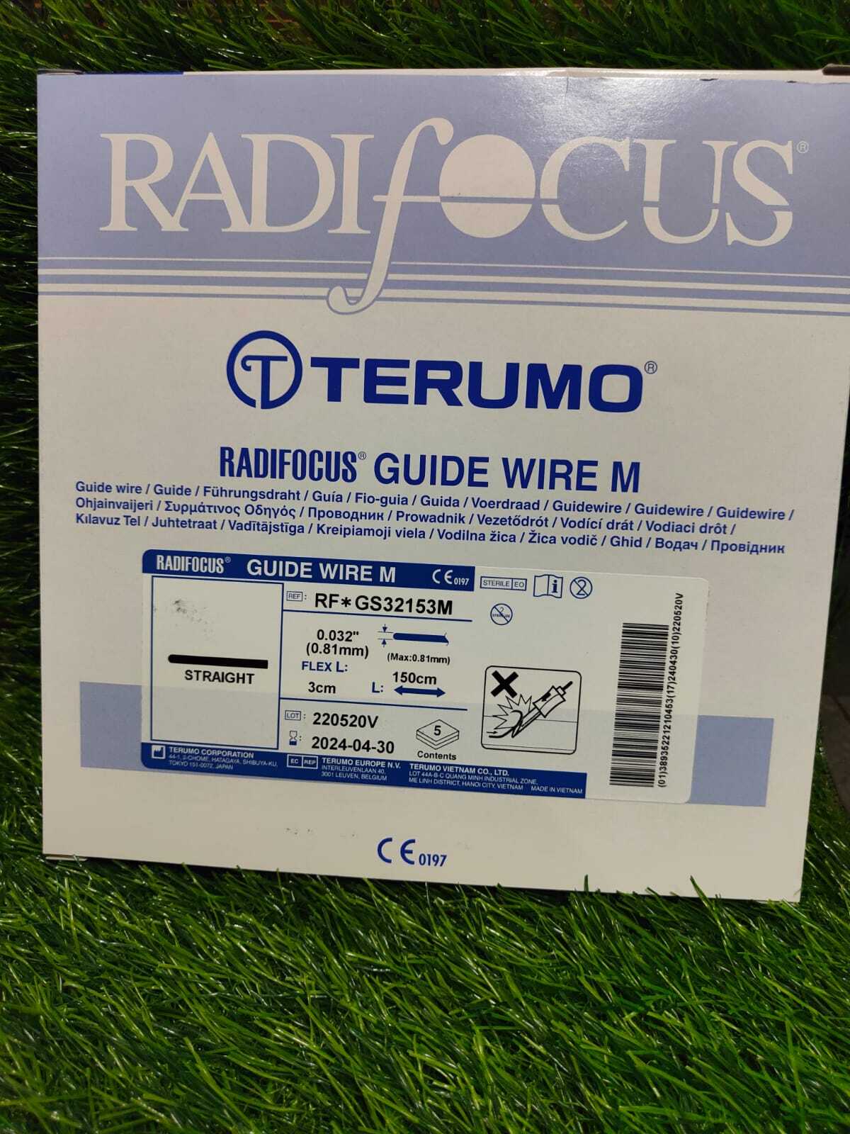 Terumo Guide Wire - Nitinol Material, Circle Shape, White Color | Cuff-free Design, Recyclable, Long-lasting, High Visibility