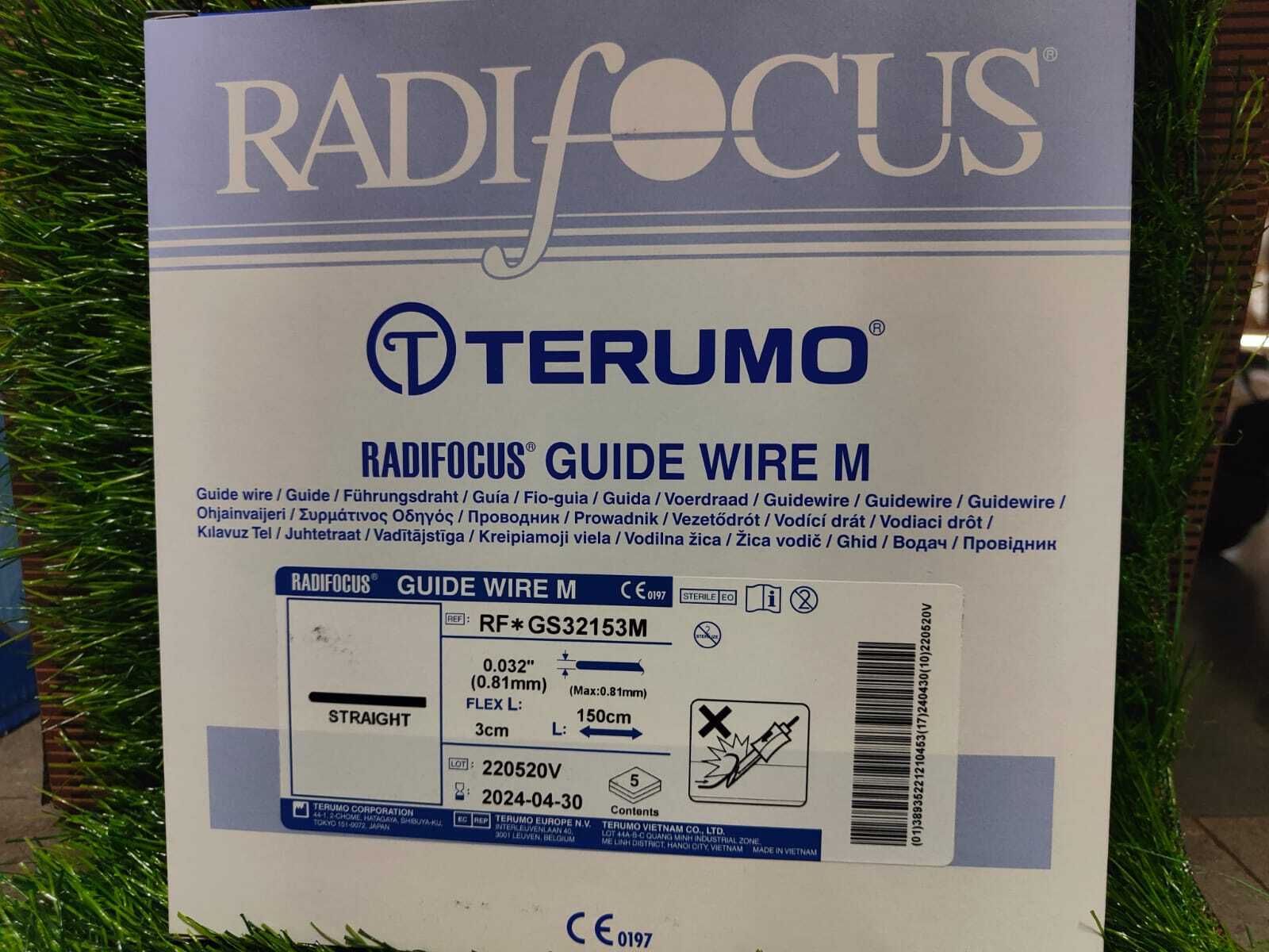 Terumo Guide Wire - Nitinol Material, Circle Shape, White Color | Cuff-free Design, Recyclable, Long-lasting, High Visibility