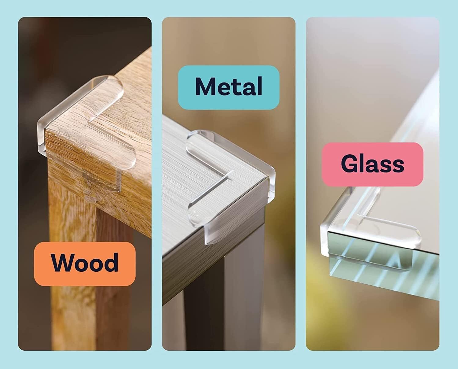 Silicone Corner Protector - 10x5x5 Cm, Ultra Clear, Non-toxic, Durable, Safe Edge Protection For Baby Furniture (Pack Of 4)