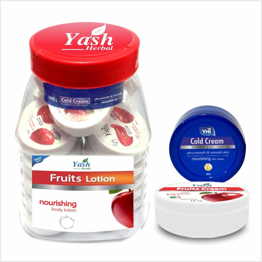 Moisturizer Cream - Almonds & Honey Ingredients, Available In 10ml To 200ml Sizes, Nourishing For All Skin Types, Alcohol Free, Yellow Color