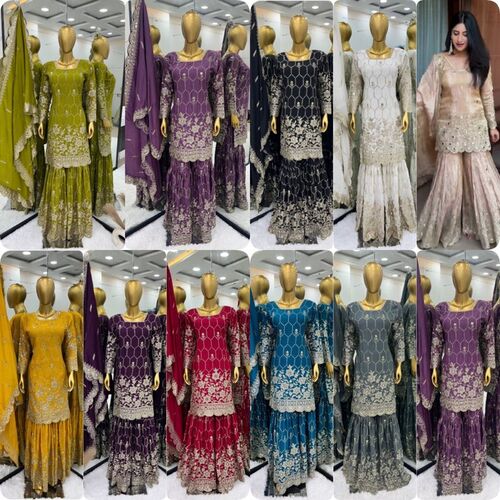 Top Bottom And Dupatta - Color: As Per Image