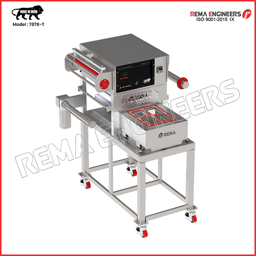 REMA-7878-TS REMA-7878-T सेमी ऑटोमेटिक ट्रे कप सीलिंग मशीन