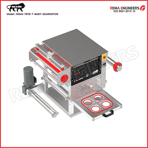 Automatic Cup And Tray Sealing Machine - Color: Silver