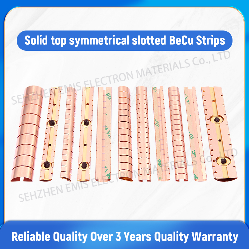 Rivets Mounted Beryllium Copper Spring - Color: Bright Finish