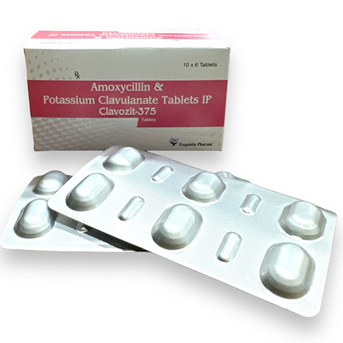 Amoxycillin And Potassium Clavulanate Tablets IP - Combination Antibiotic, 10x6 Tablets | Dosage as Per Doctor's Advice, Store in Dry & Cool Place