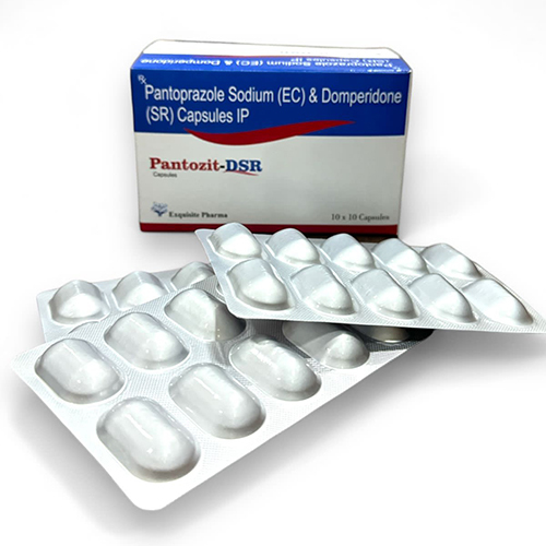 Pantoprazole Sodium And Domperidone Capsules IP - 10x10 Capsules Box , General Medicines for Acid Reflux and GI Disorders, Store in Dry Cool Place