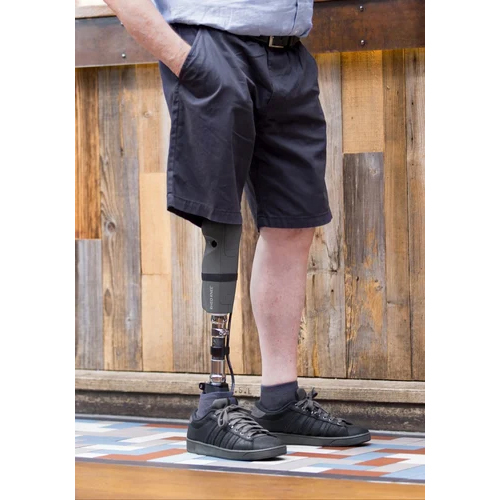 Handicap Artificial Legs - Plastic, 45 Inch Height | Flexible, Recyclable, Black Lower Limb Attachment