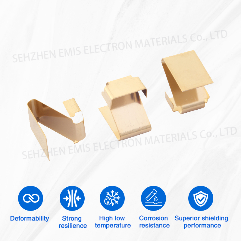 Smd Gold-plated Spring - Becu 0.1mm Thickness, 6x5.2mm Dimensions | Golden Finish, Fatigue Tested For Welding, 3.8mm Width