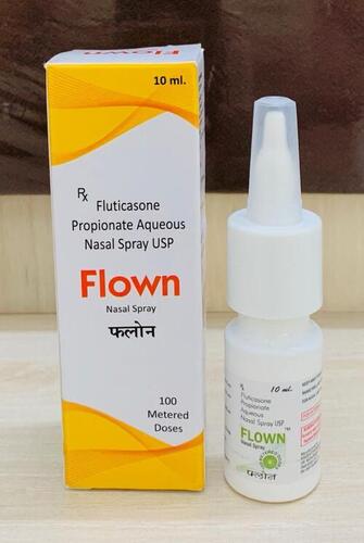 Flown Nasal Spray - Fluticasone Propionate 50 mcg/dose, Fast-Acting Allergy Relief with 24-Hour Non-Drowsy Formula for Adults