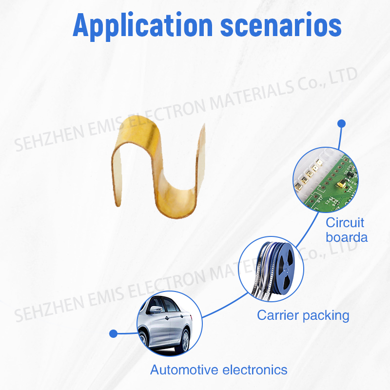 S-shaped Smd Gold-plated Spring - Color: Golden