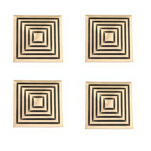Antiques Brass New Concentric Circle Domes/dooms For Home Decor/door Decor (2.5 Inch)