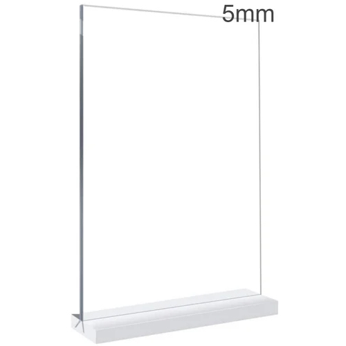 5 Mm A4 Acrylic Display Stand - Color: Transparent