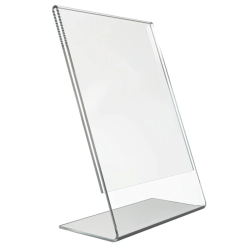 A4 Acrylic Photo Holder - Transparent, Up to 15mm Thick | Versatile Display Stand for Photos, Artwork, Menus, Events, Tabletop or Wall-Mounted Options