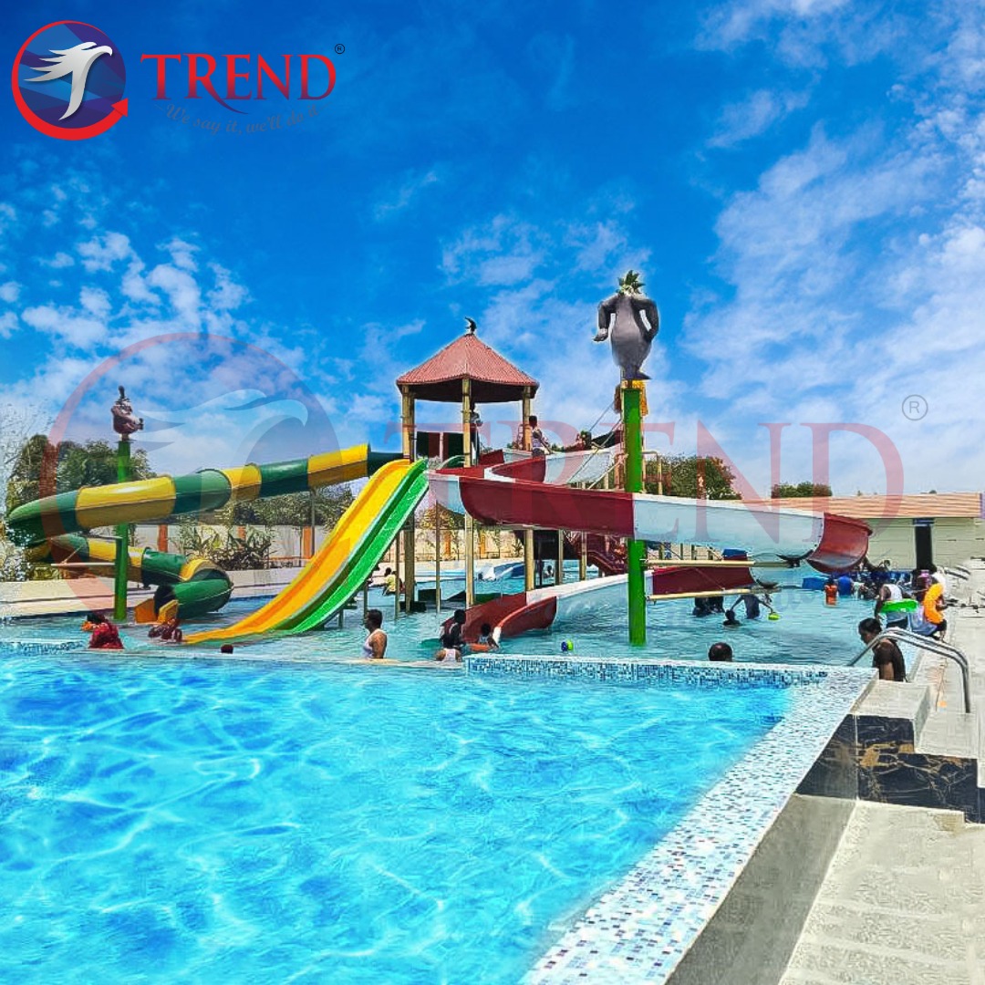 Frp 2 Platform Play Station - L474 X W215 X H455 Mm, High Safety Level Water Play System For Outdoor Fun