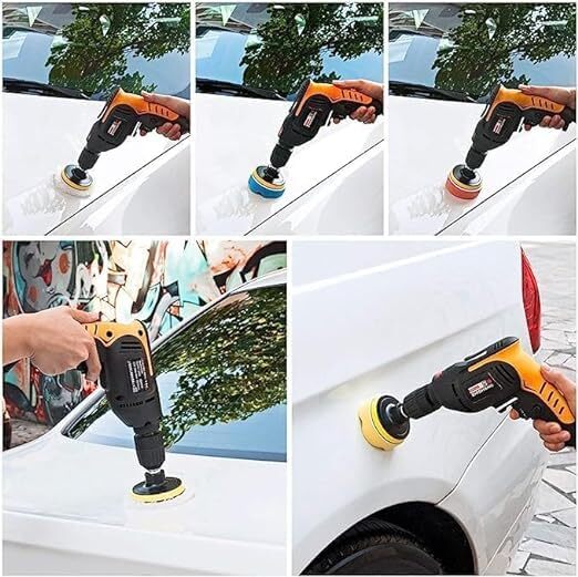 Car Polishing Sponge Pad - High-quality Microfiber And Wool, 3-inch Size, Multi-functional Use For Waxing, Polishing, Sealing, Easy Attachment
