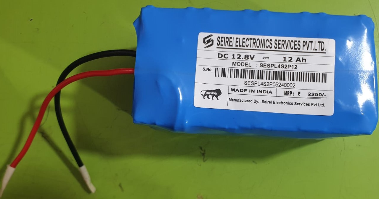 12.8V- 12Ah Lifepo4 Battery - Color: Blue